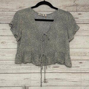 🍗 Willow Root‎ Peasant Top with Tie Closure Small
